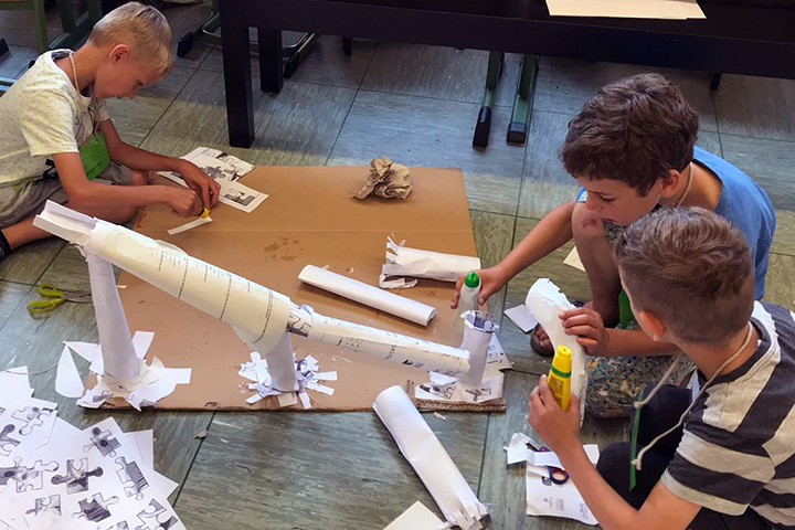 Forscherwoche Murmelbahn in der Emil-von-Behring-Schule