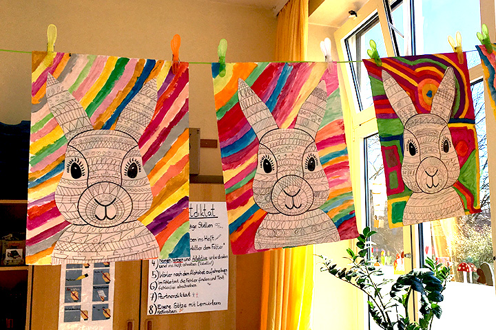 Kinder Malen Schule