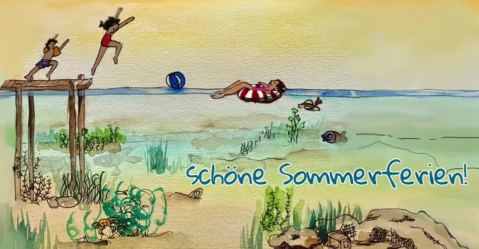 Aquarell Sommergruss